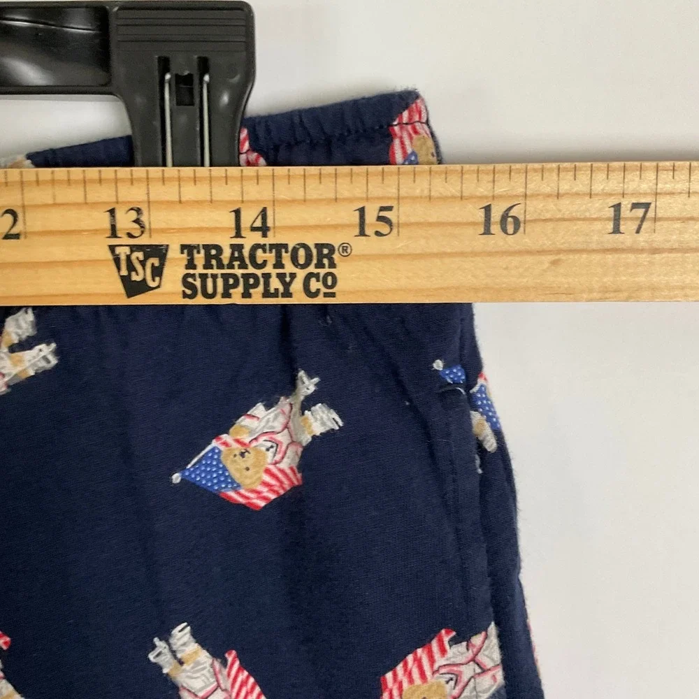 Polo Ralph Lauren Mens Navy Blue Polo Bear American Flag Sleep Shorts Medium